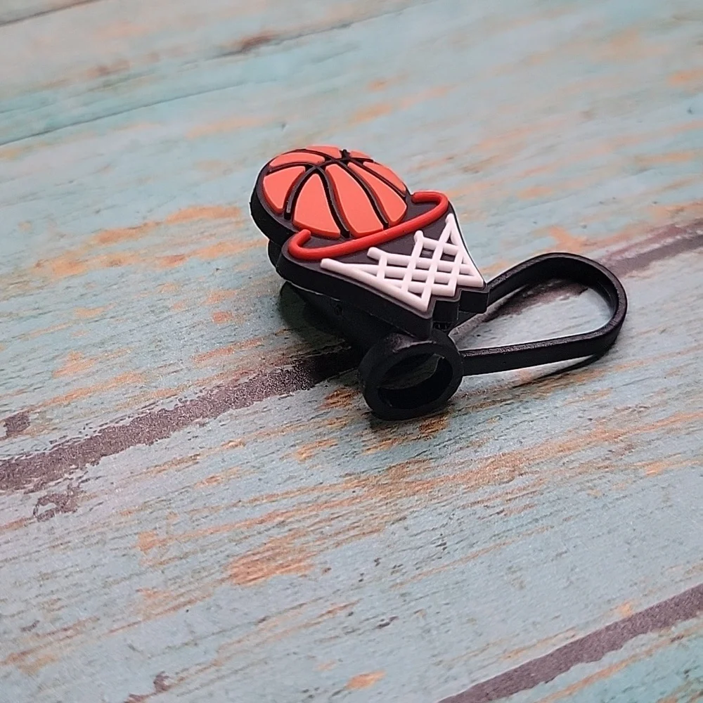 Basketball Straw Topper - Picture 4 of 5